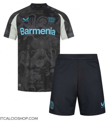 Bayer Leverkusen Terza Maglia Bambino 2024-25 Manica Corta (+ Pantaloni corti)